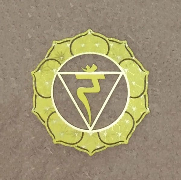 The solar plexus steel Chakra Plate